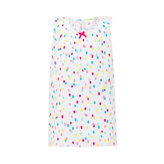 Girls 100% Woven Cotton Summer Nightie - Confetti