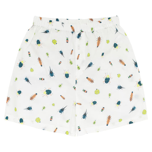 Boys 100% Woven Cotton Boxers - Bed Bugs