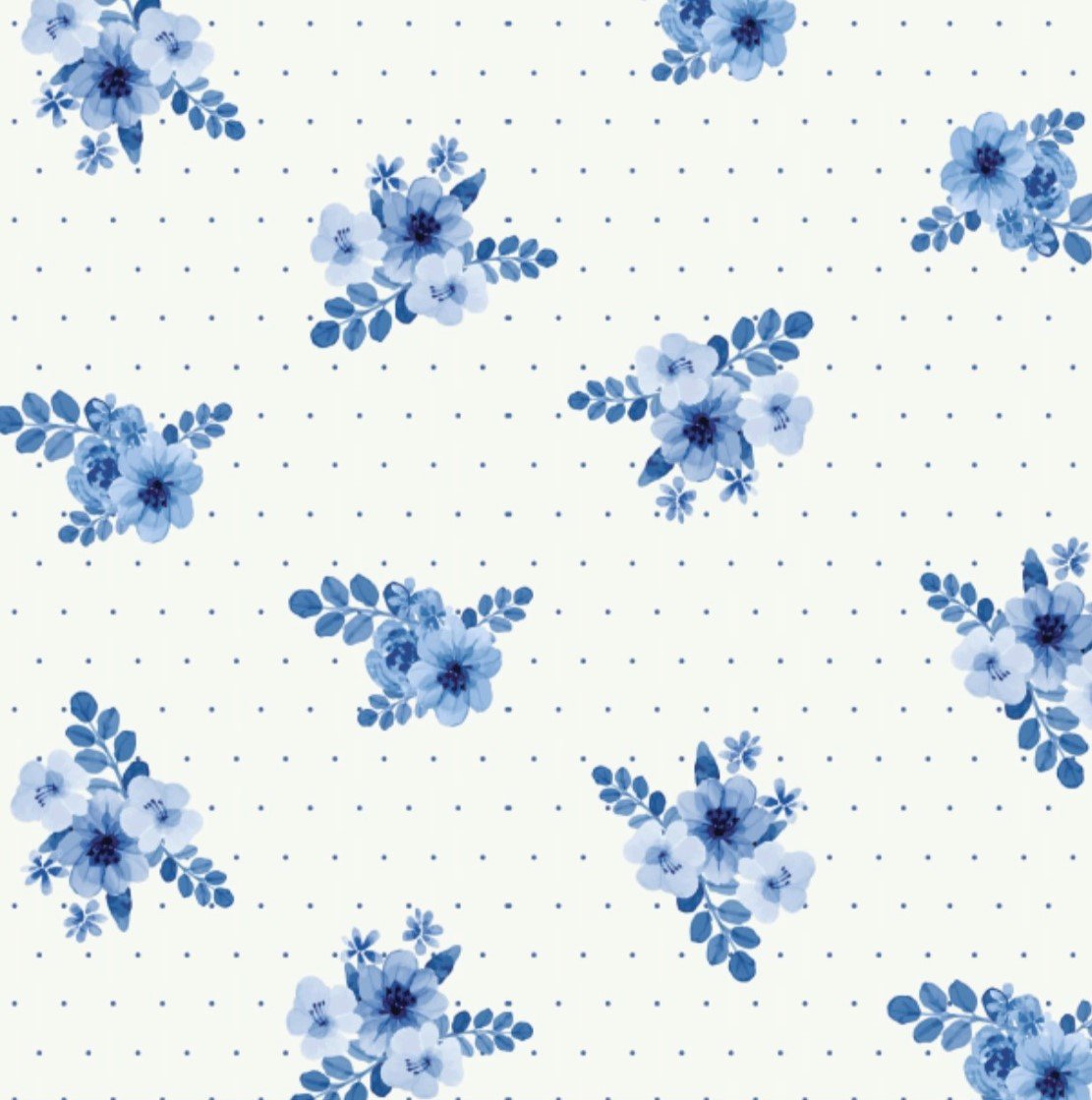 Girls 100% jersey cotton summer nightie - Blue floral
