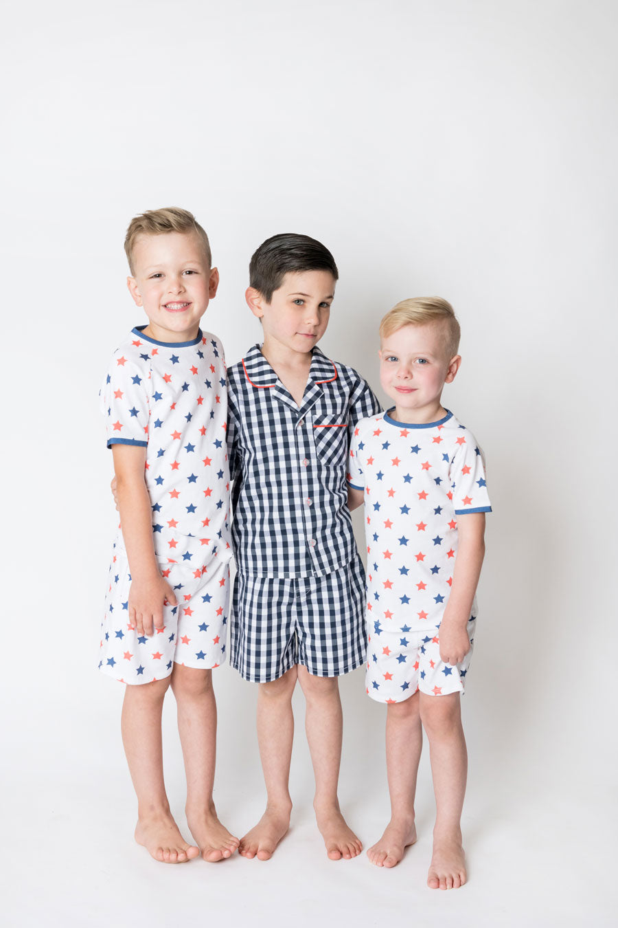 Boys 100% jersey cotton summer pyjamas - Dream big stars