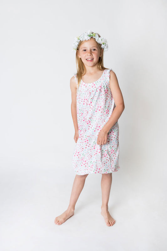 Girls 100% Jersey Cotton Summer Nightie - Dream Pretty