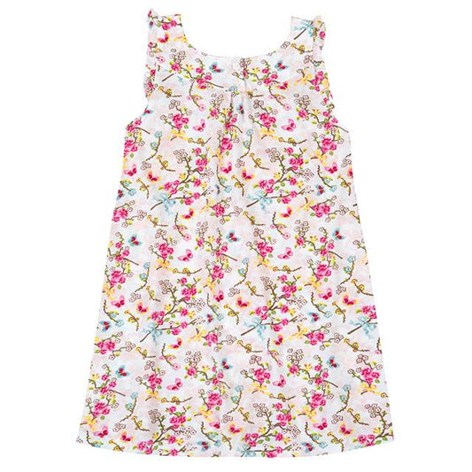 Girls Jersey Cotton Summer Nightie - BB White