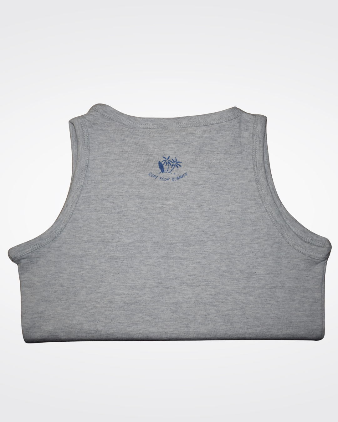 Boys Marl Grey 100% Jersey Cotton Summer Singlet - CLEARANCE