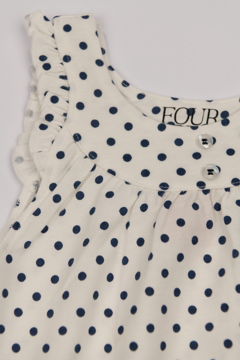 100% Jersey Cotton Summer Nightie - Navy Spot