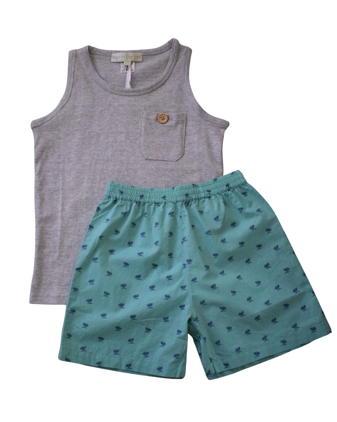 Summer Palms - Boxer & Singlet Set