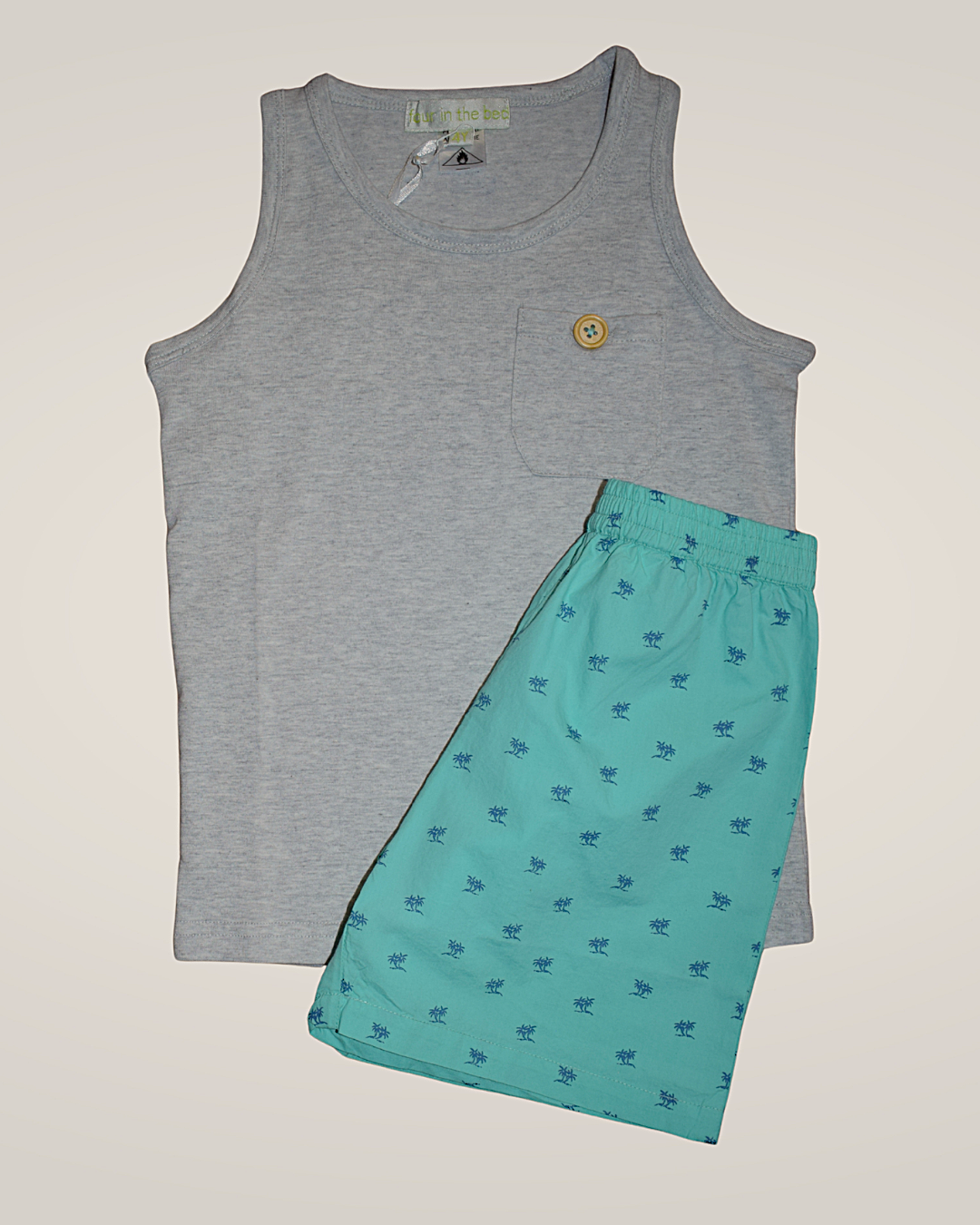 Summer Palms - Boxer & Singlet Set