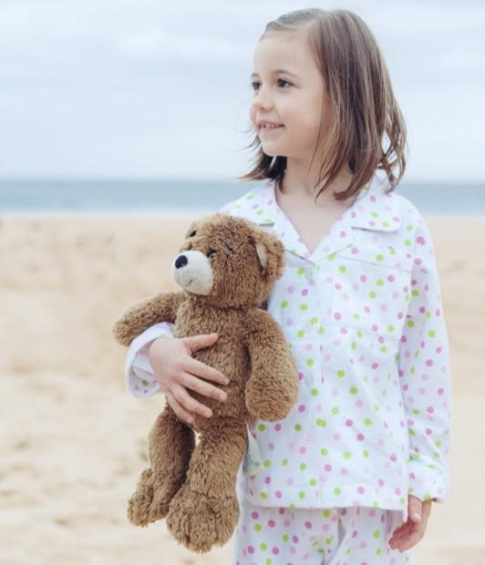 Girls 100 woven cotton winter pyjamas Classic confetti
