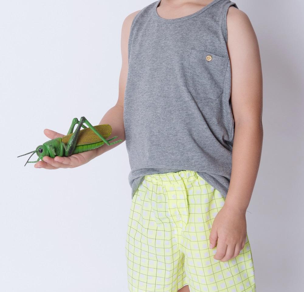 Boys Charcoal 100% jersey cotton summer singlet