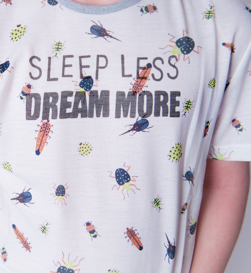 Boys 100% jersey cotton summer pyjamas - Grey sleep less