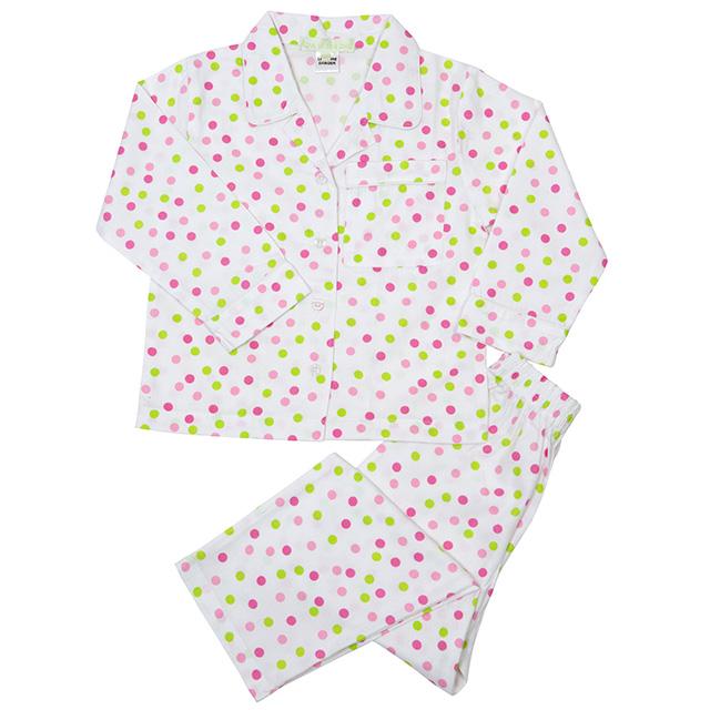 Girls 100% woven cotton winter pyjamas - Classic confetti