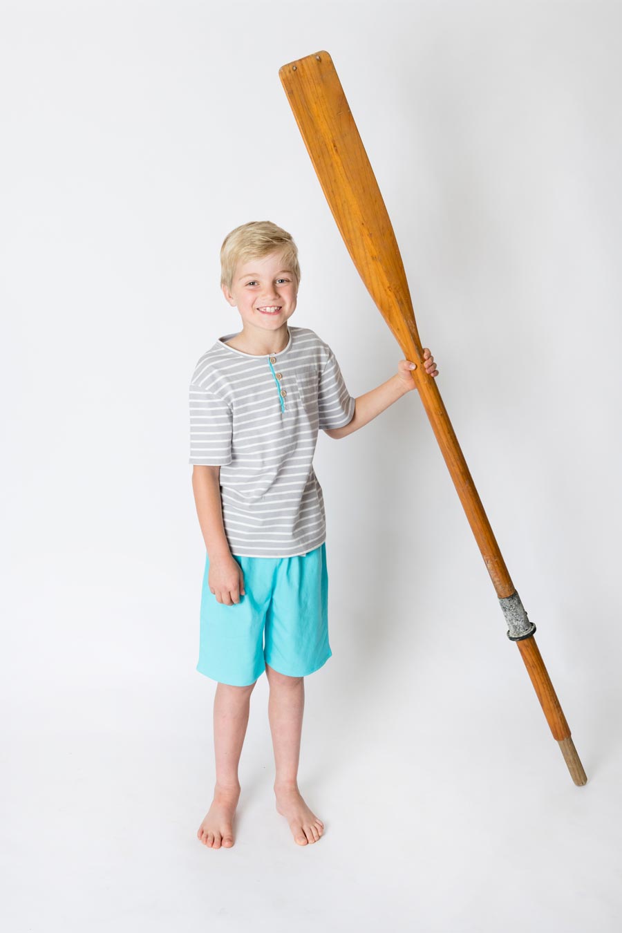 Boys 100% jersey cotton summer pyjamas - Aqua ocean child