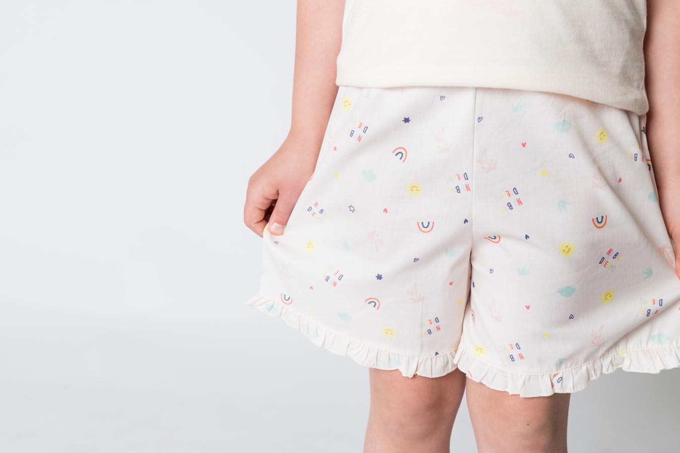 Girls 100% cotton summer pyjamas - Rainbow dreams