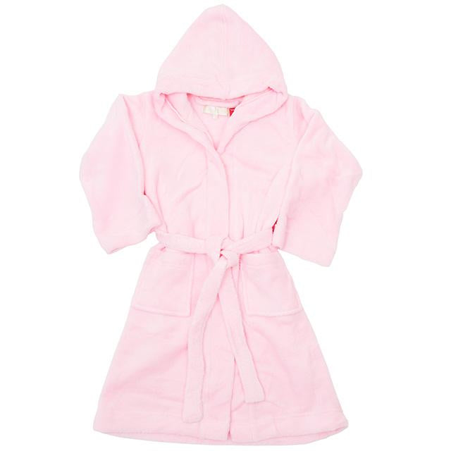 Girls soft micro-fleece winter robe - Marshmallow pink