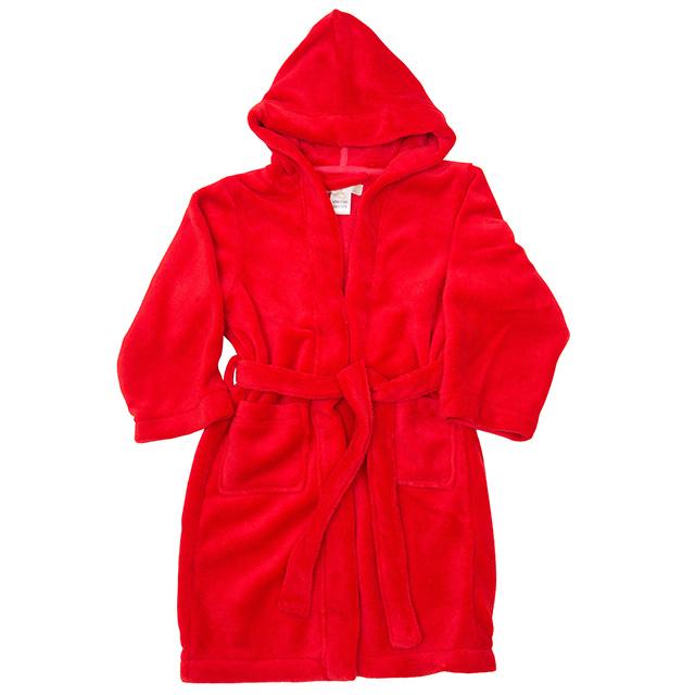 Boys soft micro-fleece winter robe - Red