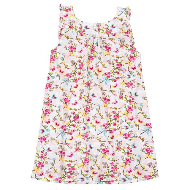 Girls Jersey Cotton Summer Nightie - BB White